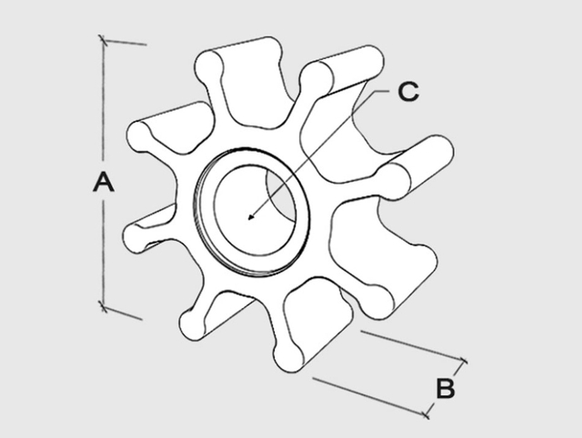 تحل المكره محل JMP 7400-01/JABSCO 920-0001/JOHNSON 09-1028B/KASHIYAMA SP-70/SHERWOOD 18200K